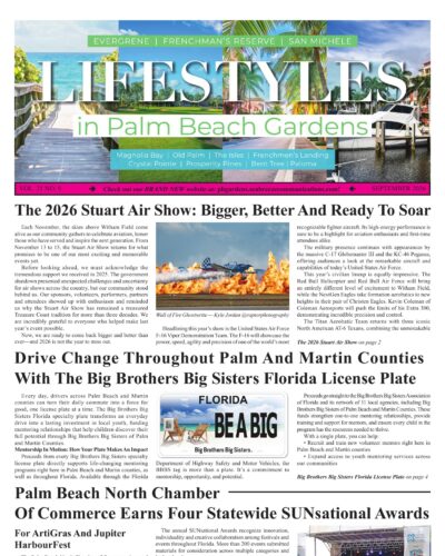 Lifestyles in Palm Beach Gardens September 2026 front page